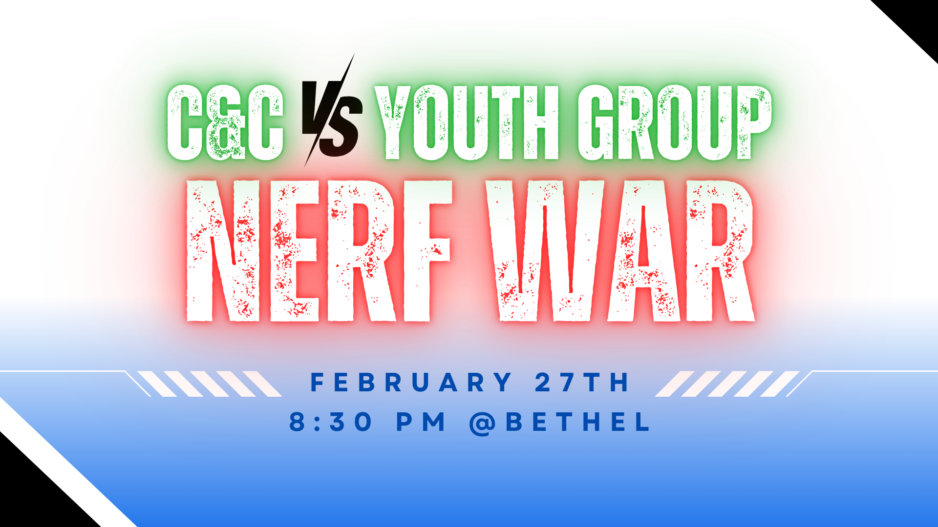 Nerf War C&C vs Youth Group